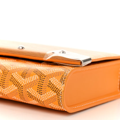 Goyard Goyardine Monte Carlo Bois Clutch With Strap Yellow 9 of 10
