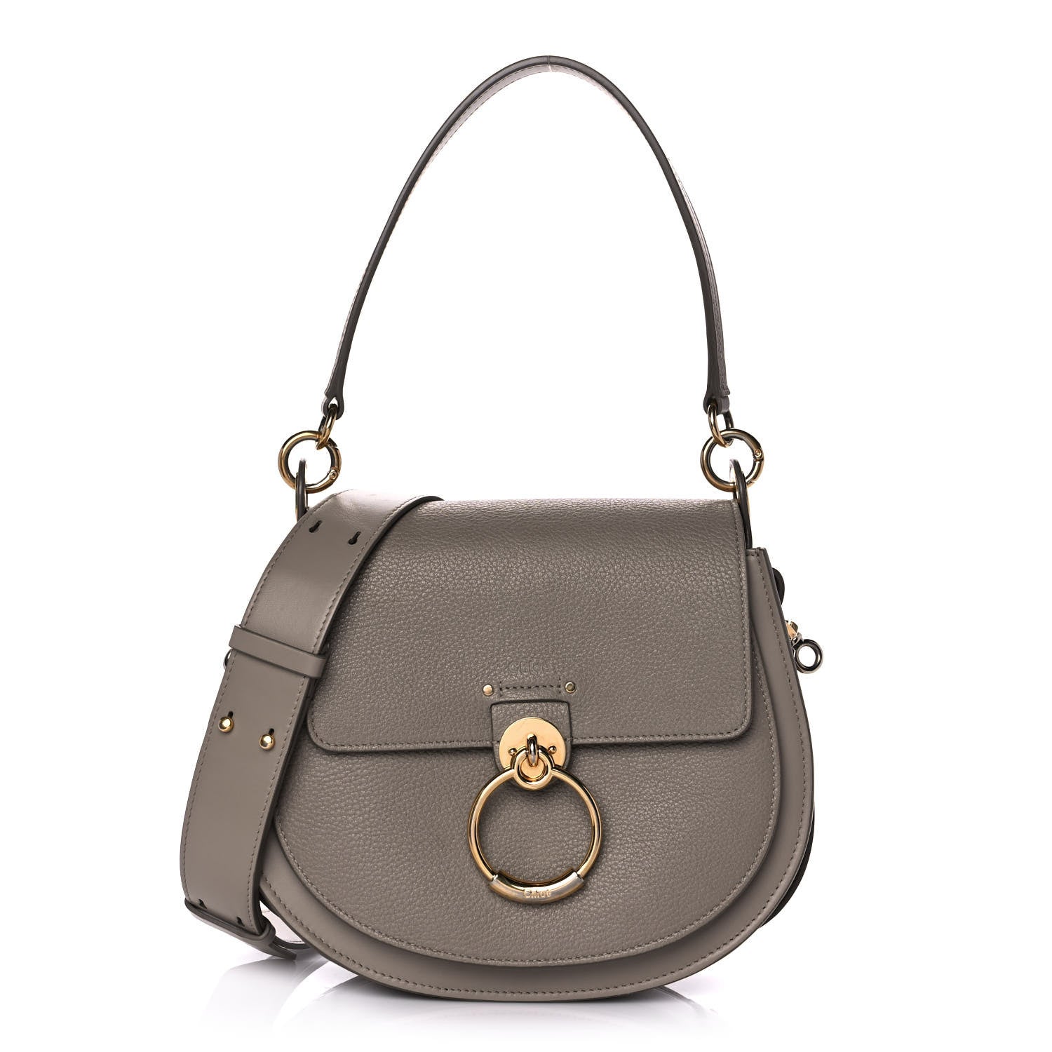 Chloe Calfskin Large Tess Bag Motty Grey 1 of 11