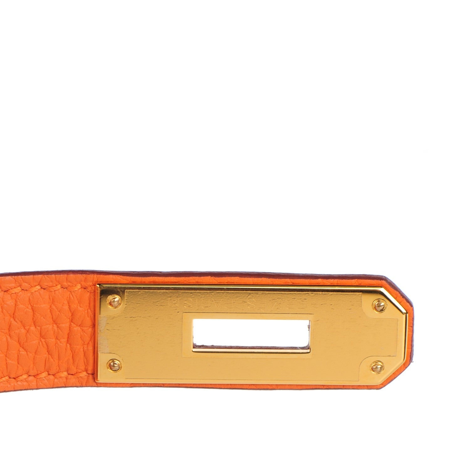 Hermes Taurillon Clemence Kelly Retourne 35 Orange 14 of 26