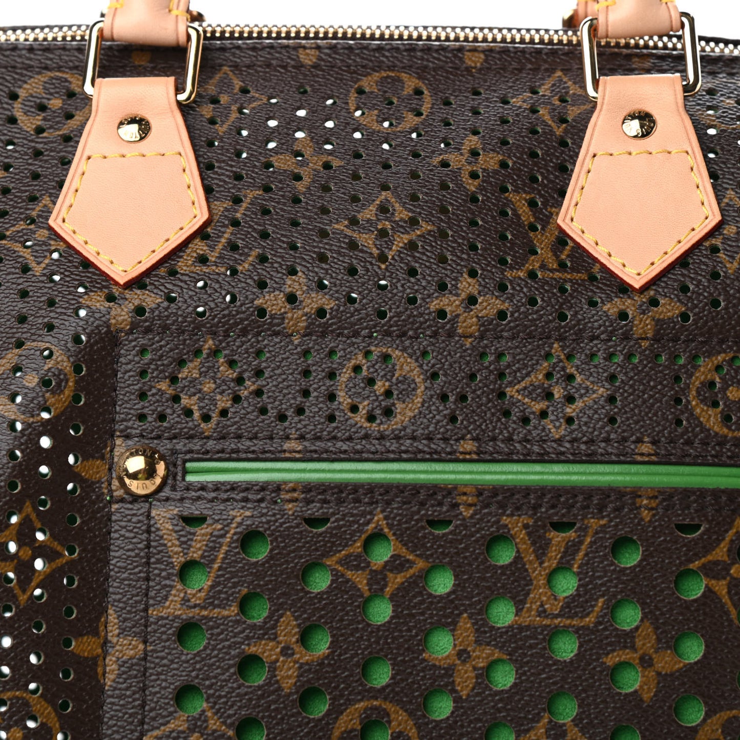 Monogram Perforated Speedy 30 Green