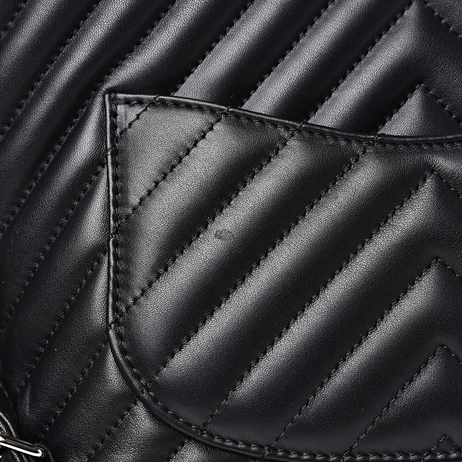 Chanel Calfskin Chevron Quilted Large Urban Spirit Backpack Black 11 of 15