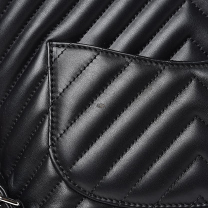 Chanel Calfskin Chevron Quilted Large Urban Spirit Backpack Black 11 of 15