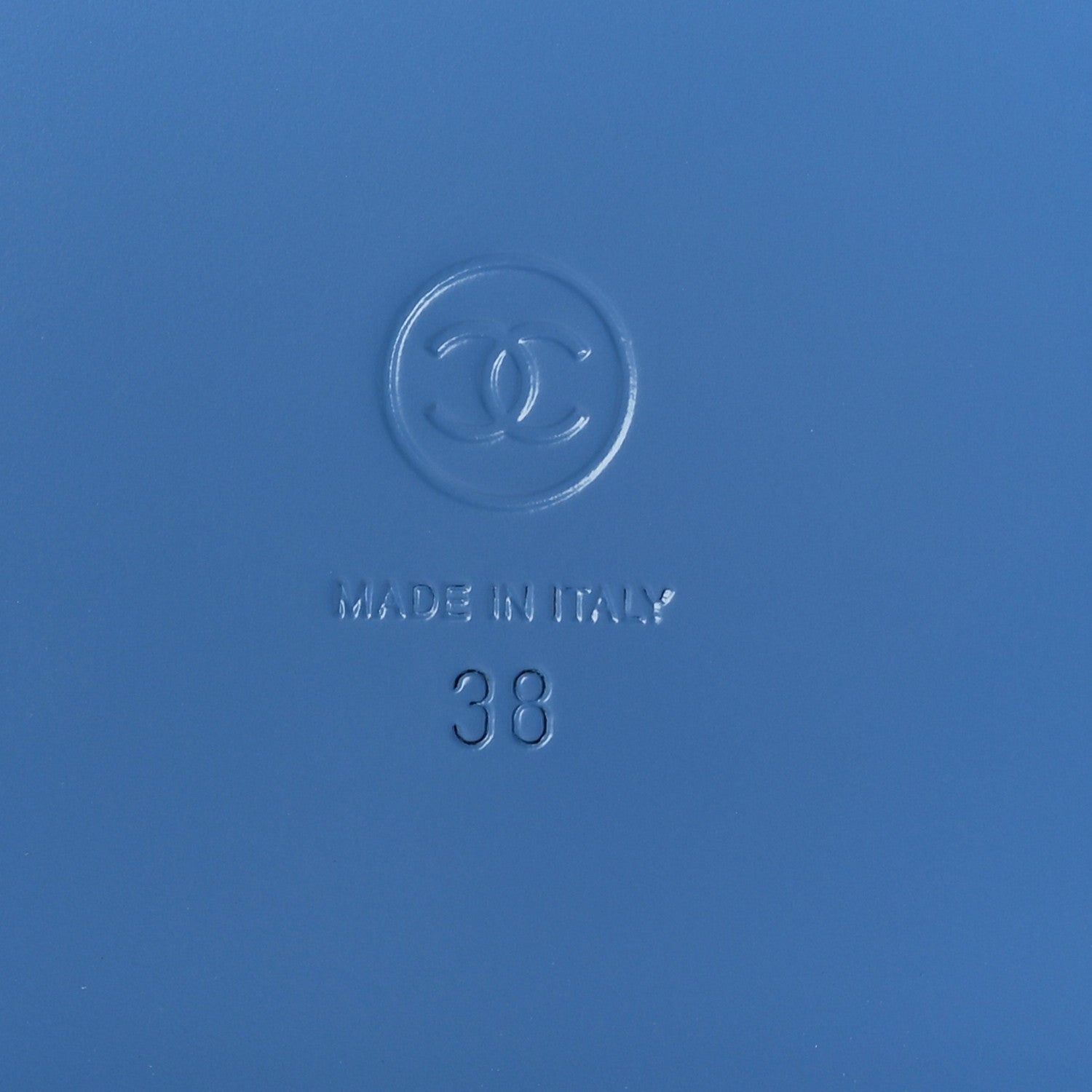 Chanel Denim CC Dad Sandals 38 Light Blue 8 of 8