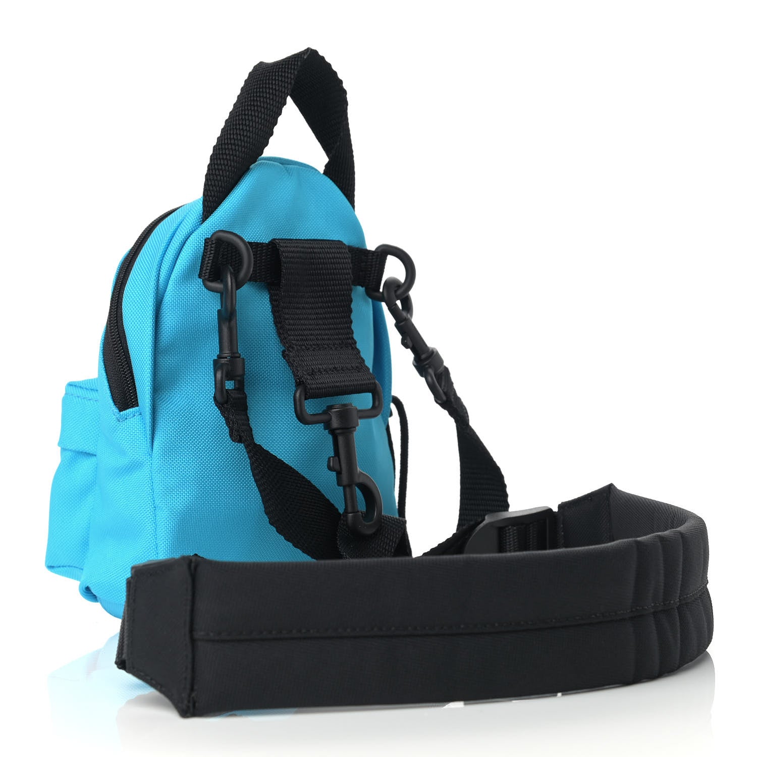 Balenciaga Recycled Casual Nylon Mini Oversized Backpack Cyclades Blue 3 of 8