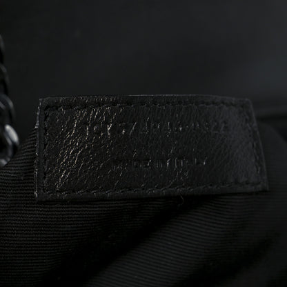 Saint Laurent Calfskin Y Quilted Monogram Monochrome Medium Loulou Chain Satchel Black 8 of 11