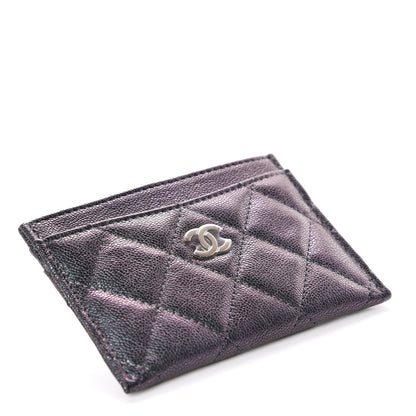 Chanel Iridescent Caviar Quilted Card Holder Black 4 of 9