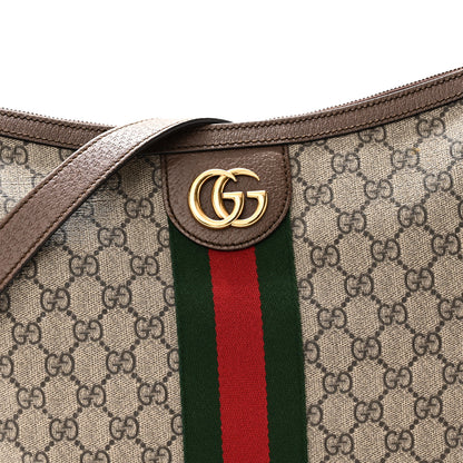 Gucci GG Supreme Monogram Web Small Ophidia Half Moon Hobo Brown 8 of 10