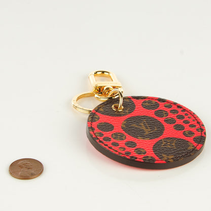 Louis Vuitton Monogram Kusama Pumpkin Dots Key Holder Red 2 of 6