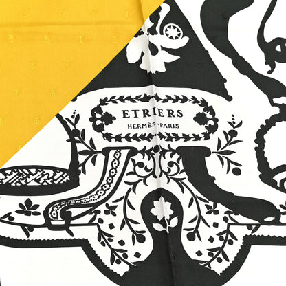 Hermes Silk Quadrige Etriers Tattoo Scarf 90 2 of 3