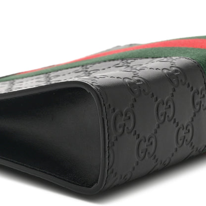 Gucci Guccissima Signature Web New Web Cosmetic Case Black 9 of 10