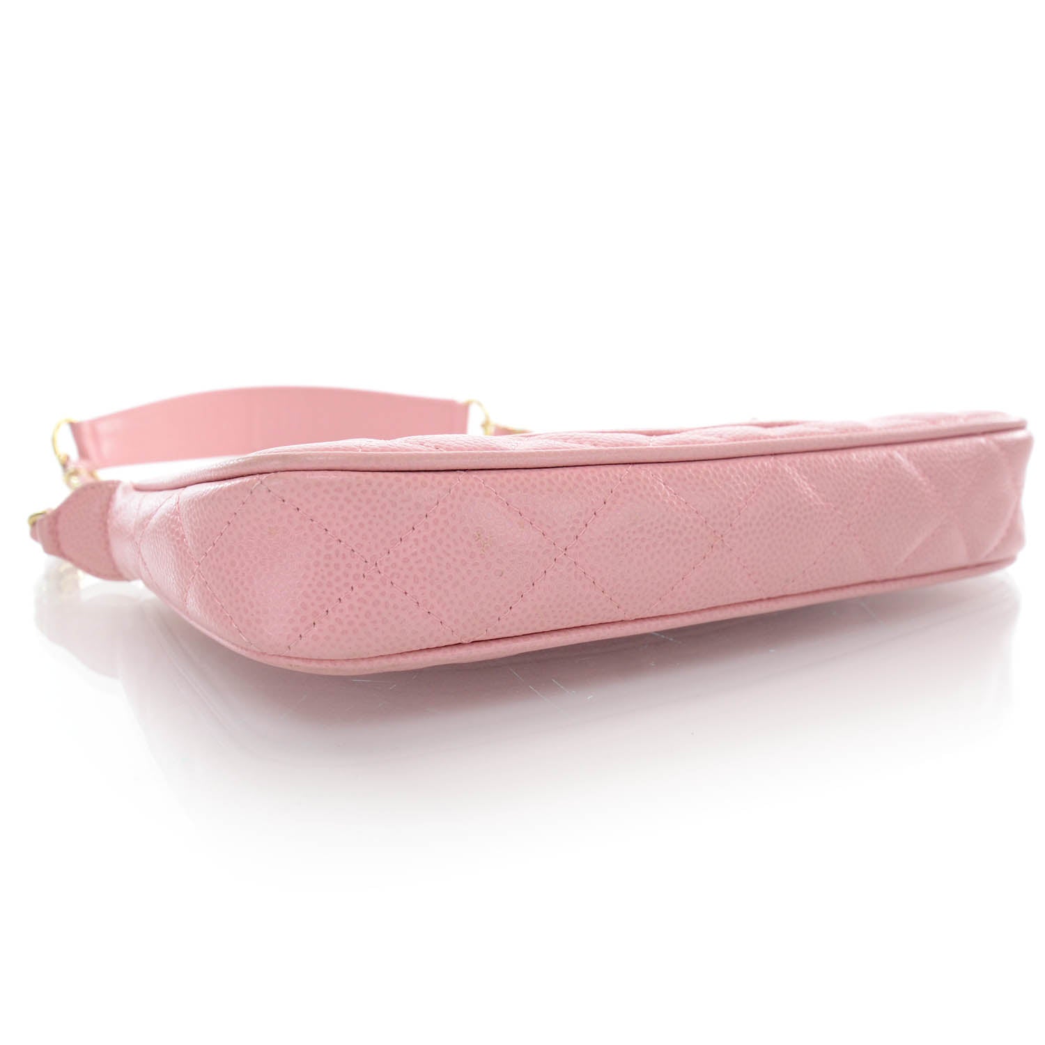 Chanel Caviar Quilted Pochette Pink 4 of 8