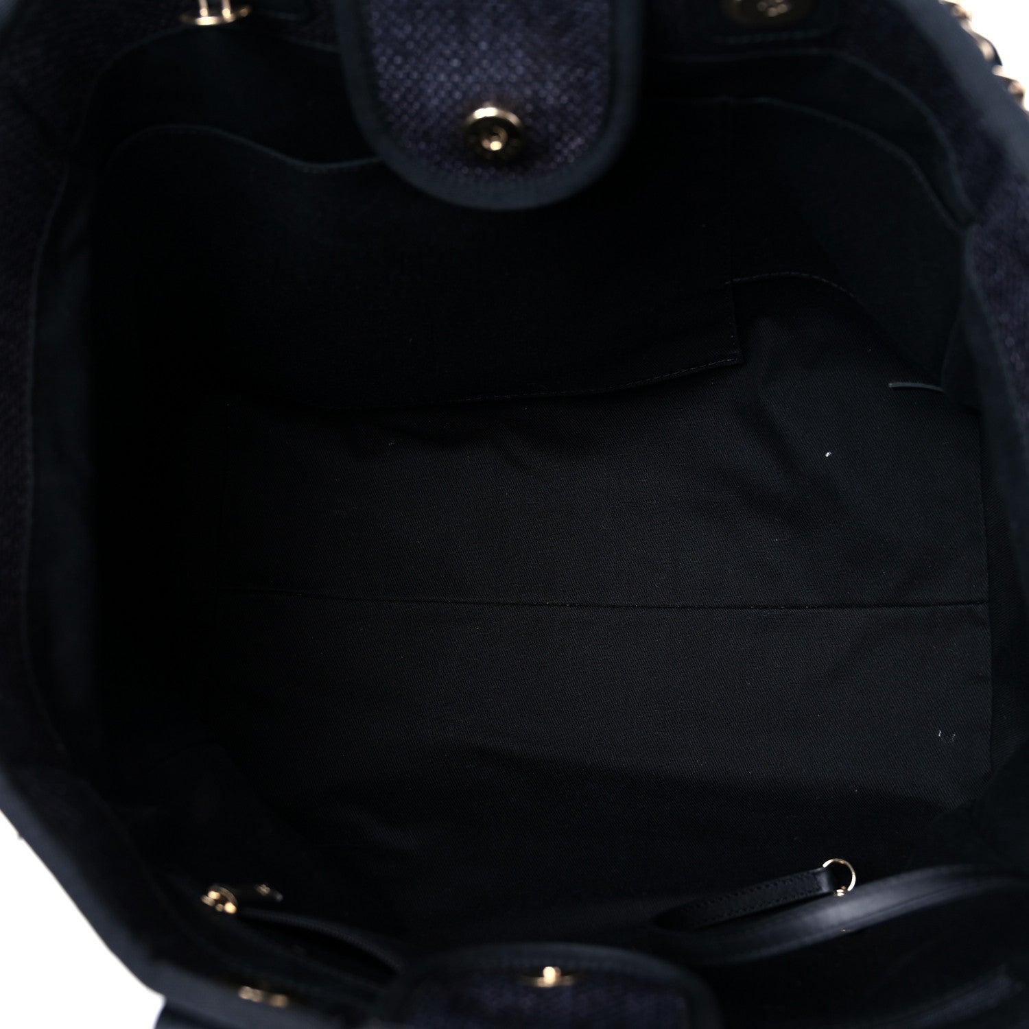 Chanel Woven Straw Raffia Medium Deauville Tote Black 5 of 15