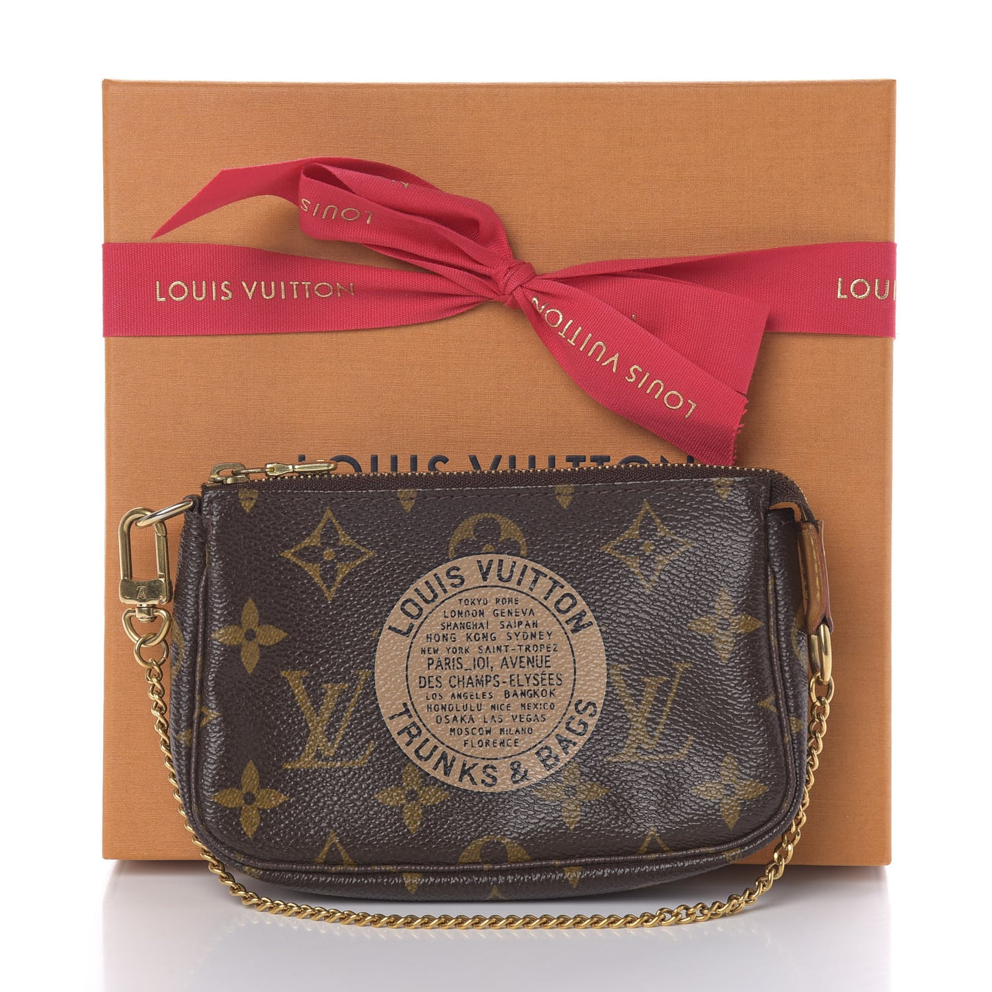 Monogram Complice Trunks and Bags Mini Pochette Accessories Beige