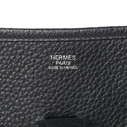 Hermes Taurillon Clemence Evelyne III PM Black 6 of 10