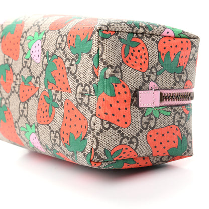 Gucci GG Supreme Monogram Strawberry Cosmetic Case 7 of 9