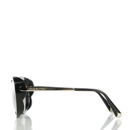 Louis Vuitton Bluebell Sunglasses Z0693W Black Glitter 2 of 6