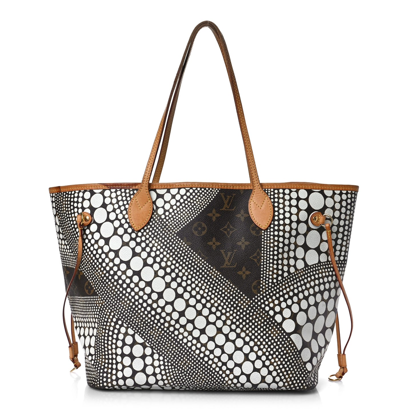 Monogram Kusama Waves Neverfull MM White