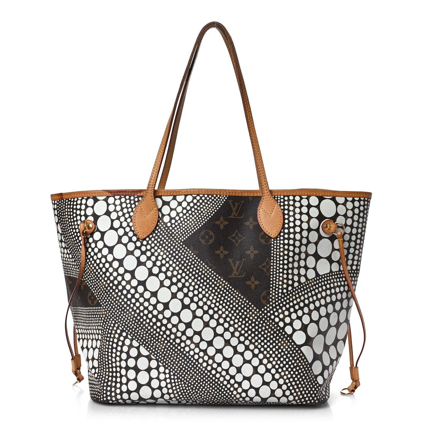 Louis Vuitton Monogram Kusama Waves Neverfull MM White 1 of 9