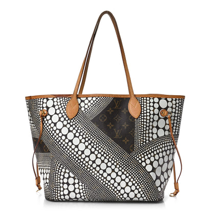 Louis Vuitton Monogram Kusama Waves Neverfull MM White 1 of 9