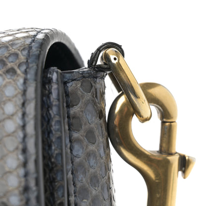 Gucci Snakeskin Small Jackie Shoulder Bag Blue 14 of 15