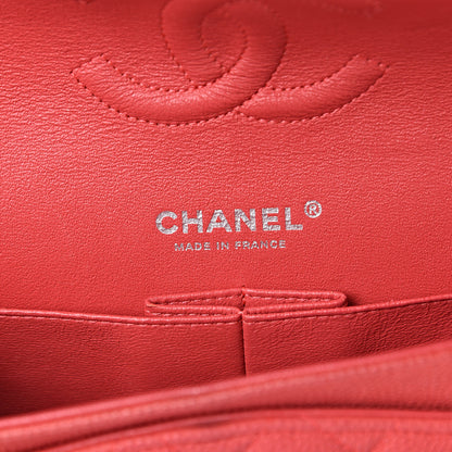 Chanel Iridescent Caviar Quilted Medium Double Flap Red 5 of 15