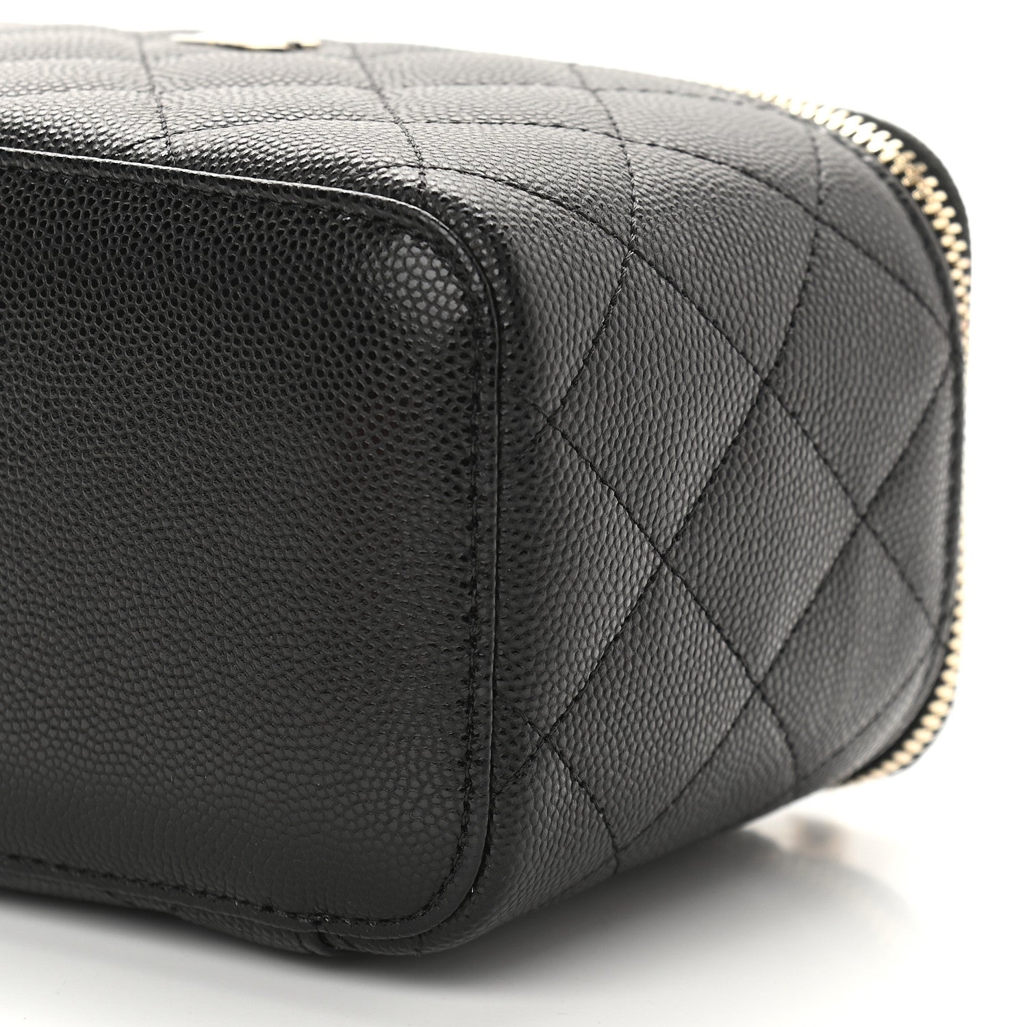 Chanel Caviar Quilted Small Vanity Case With Chain Black 9 of 9