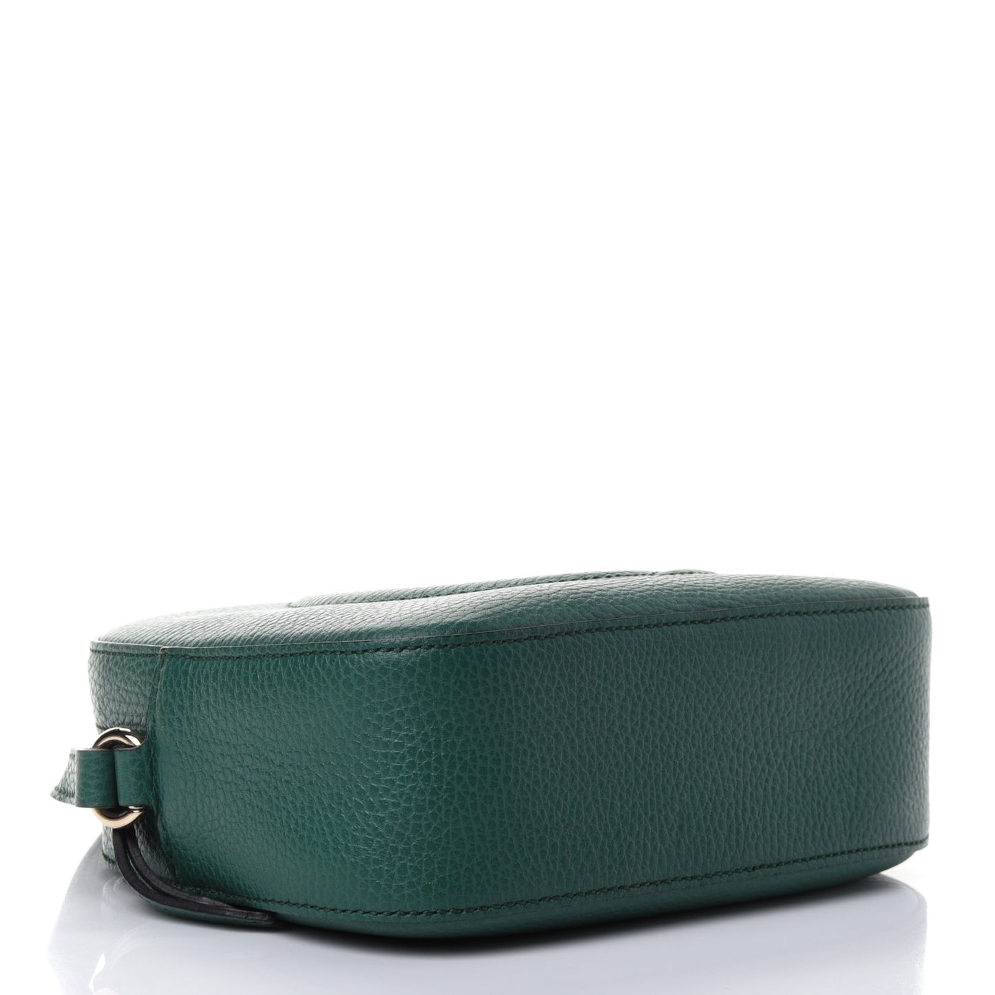 Pebbled Calfskin Small Soho Disco Bag Emerald Green