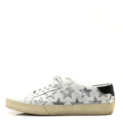 Saint Laurent Nappa Star Court Sneakers 36 Off White 1 of 11