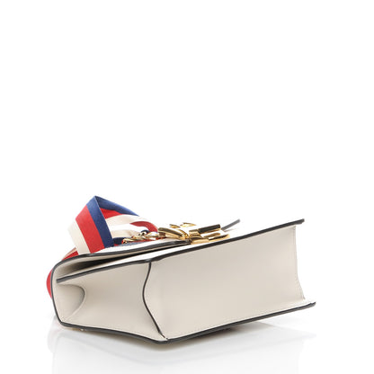 Gucci Calfskin Mini Sylvie Chain Shoulder Bag White 4 of 8