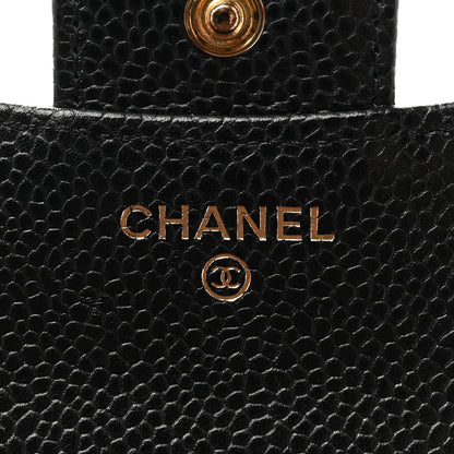 Chanel Caviar Quilted Compact Flap Wallet Black 6 of 8
