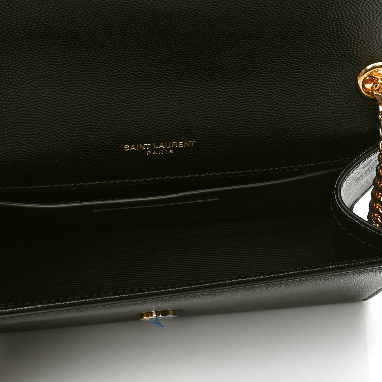 Saint Laurent Grain De Poudre Small Monogram Kate Satchel Black 4 of 4