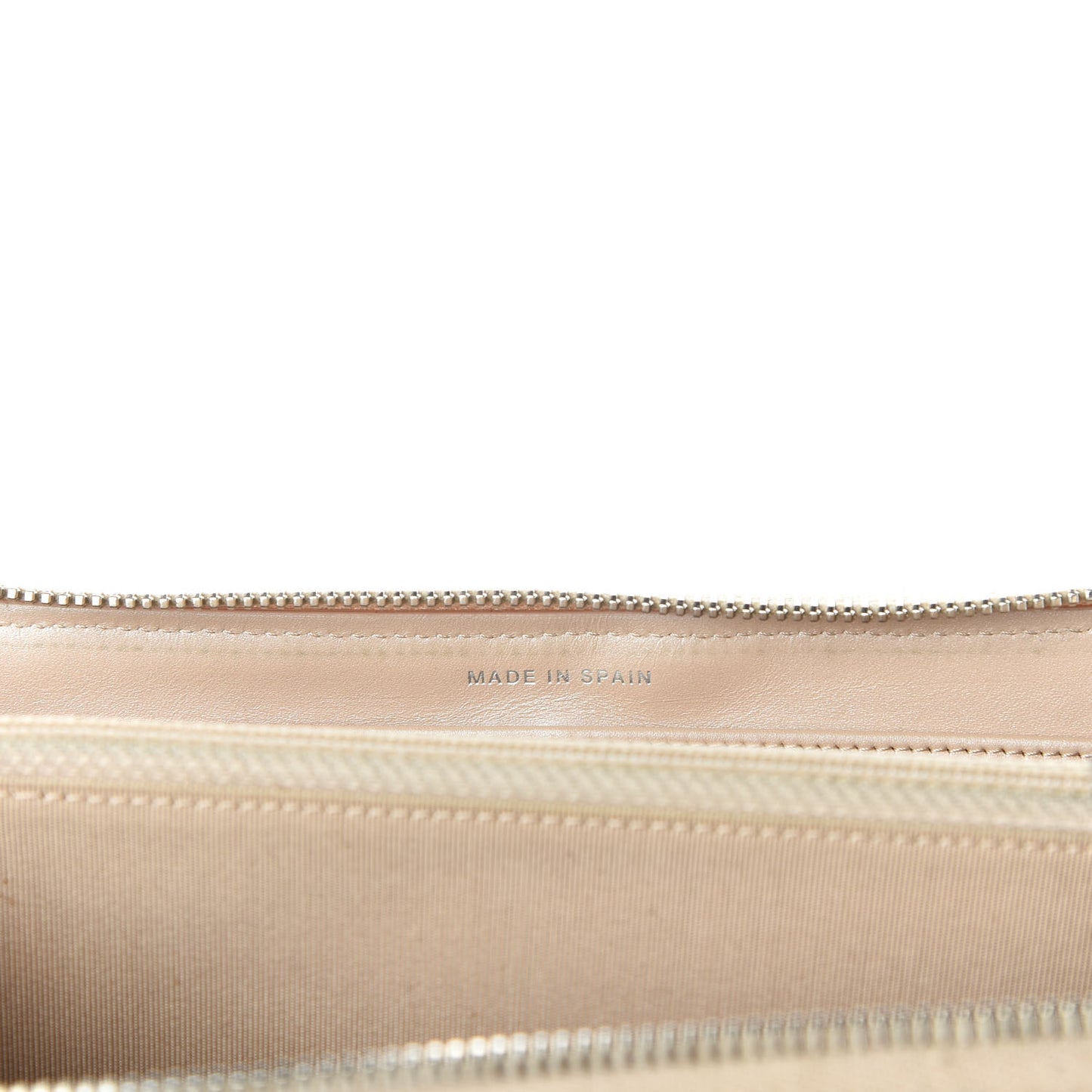 Pearly Caviar Quilted Large Gusset Zip Around Wallet Gold