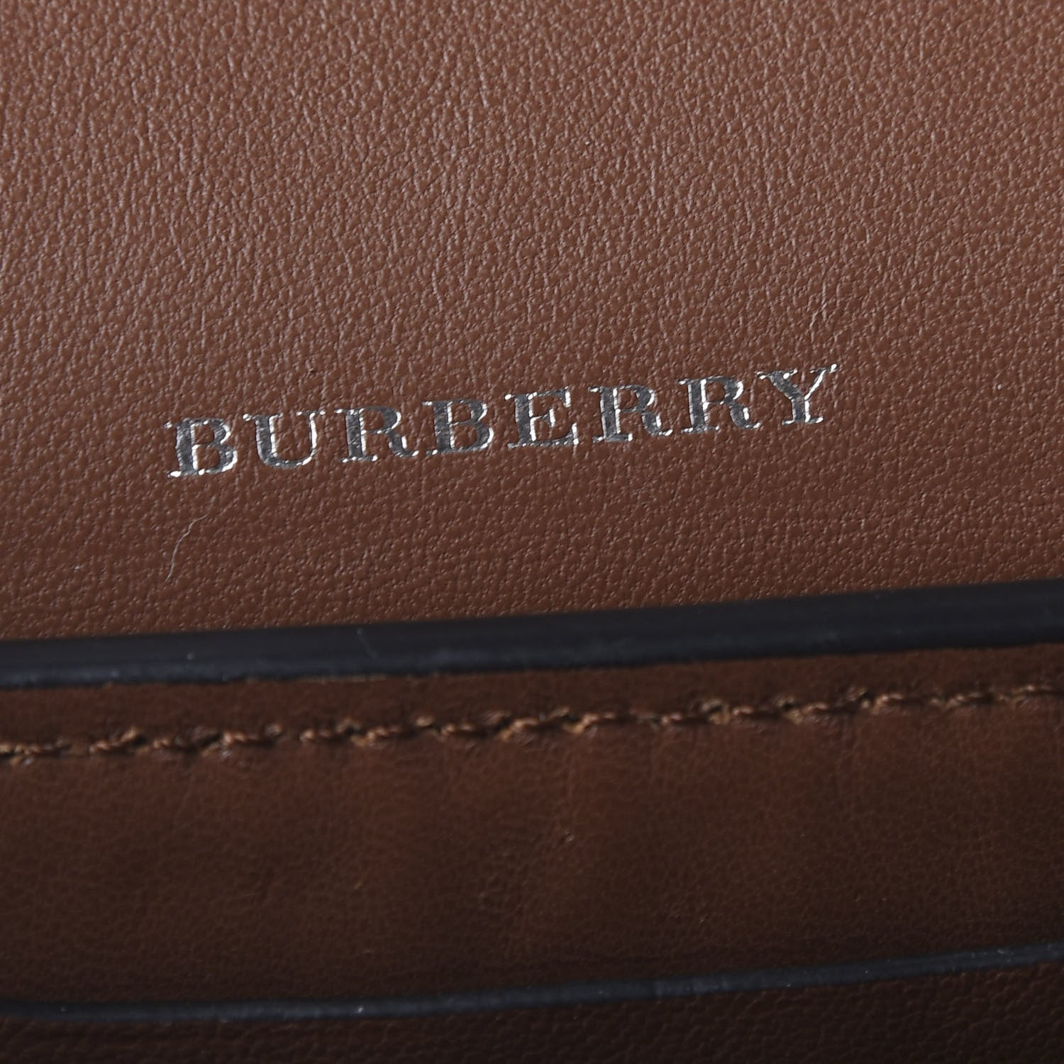 Burberry Goatskin Vintage Check Mini D-Ring Bag Black 8 of 9