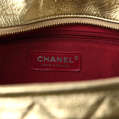 Chanel Metallic Aged Calfskin Quilted Medium Gabrielle Gold 6 of 10