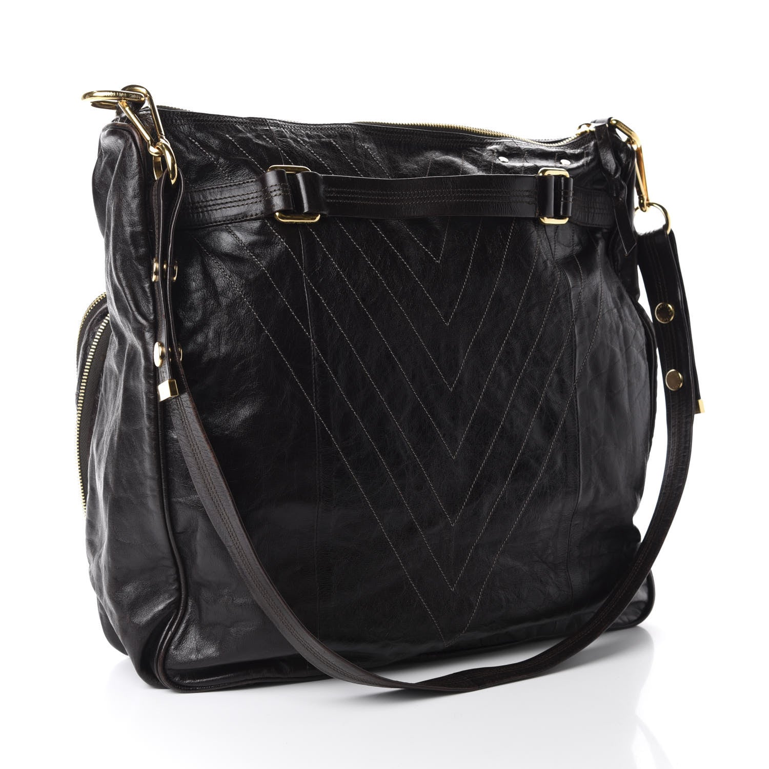 Louis Vuitton Kangaroo Soana Sacoche MM Marron 3 of 11