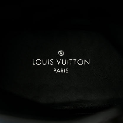Louis Vuitton Tweed Calfskin Wonderland Ranger Boots 36.5 Blue Black 7 of 8