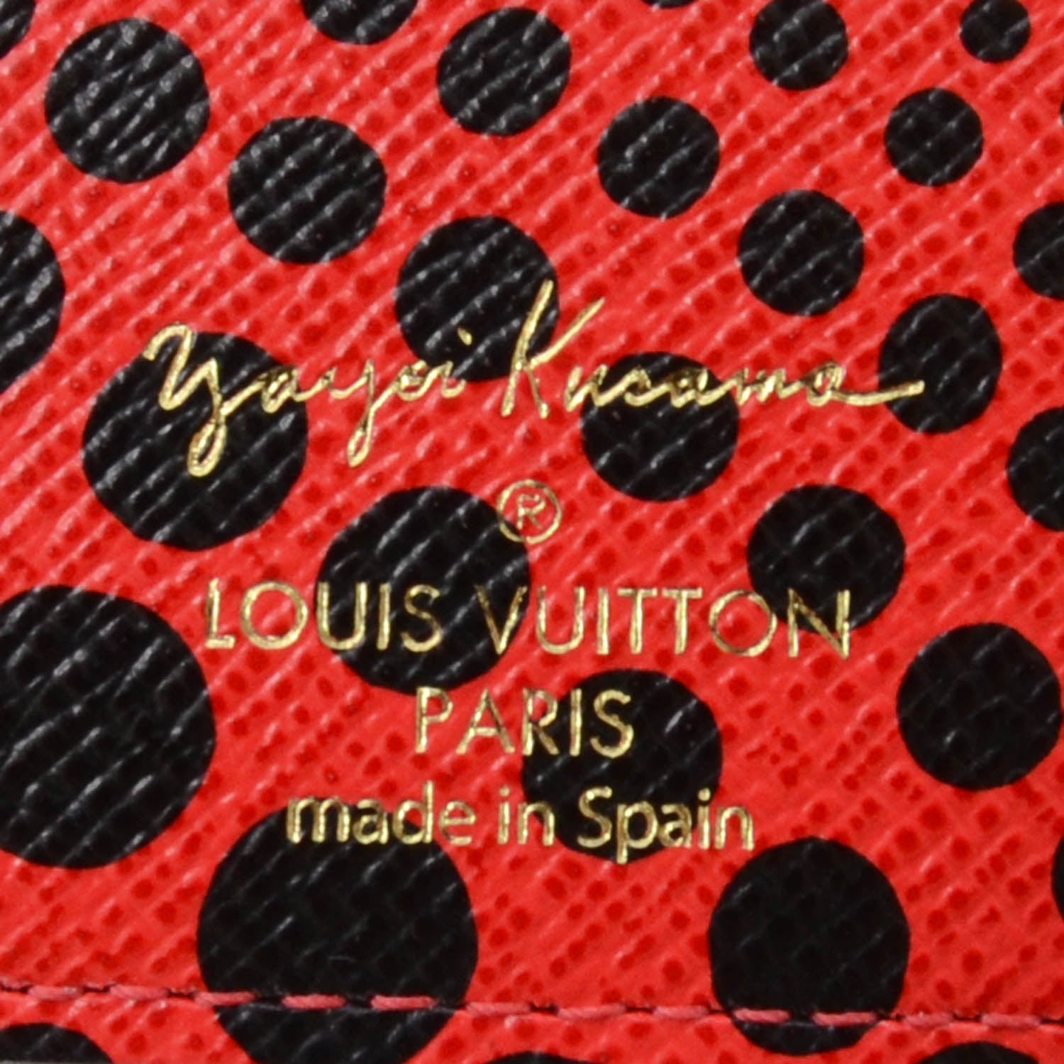 Louis Vuitton Monogram Kusama Waves Insolite Wallet Red 5 of 7