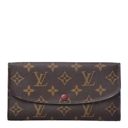Louis Vuitton Monogram Emilie Wallet Fuchsia 1 of 12