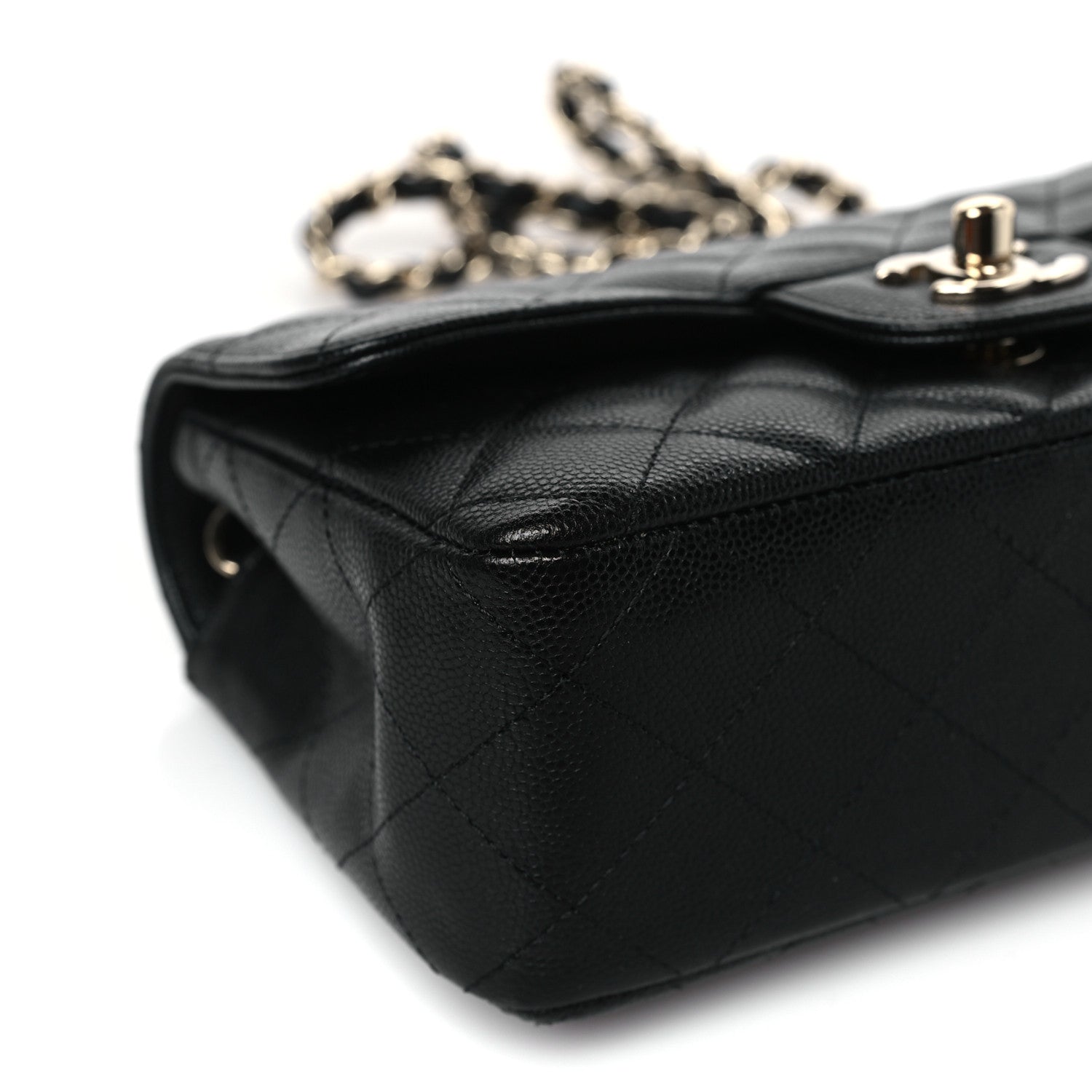 Chanel Caviar Quilted Mini Rectangular Flap Black 8 of 10
