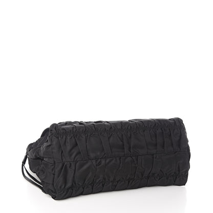 Prada Tessuto Nylon Gaufre Tote Black 3 of 12