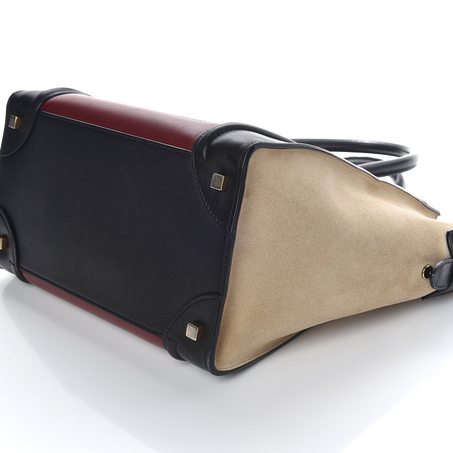 Celine Smooth Calfskin Suede Mini Tri-Color Luggage Rust 6 of 12