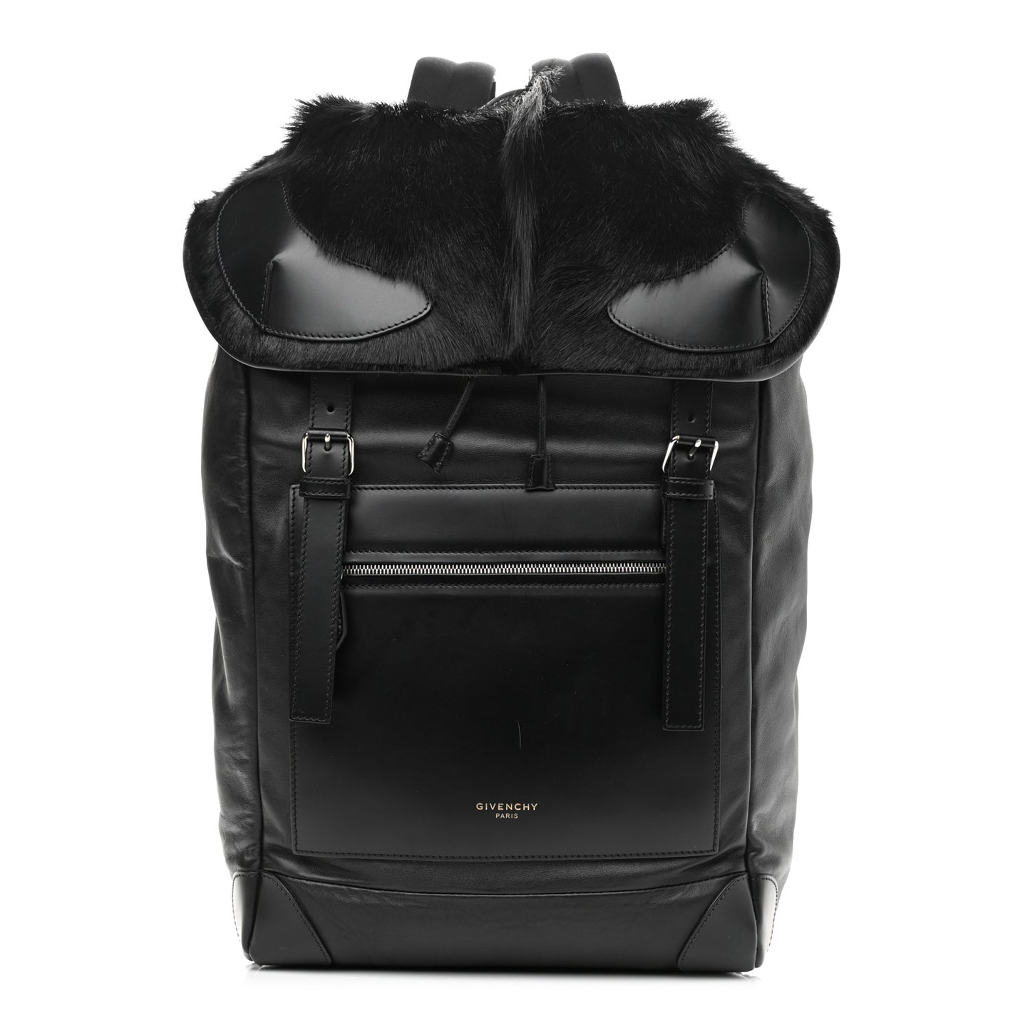 Antelope Fur Calfskin Rider Backpack Black