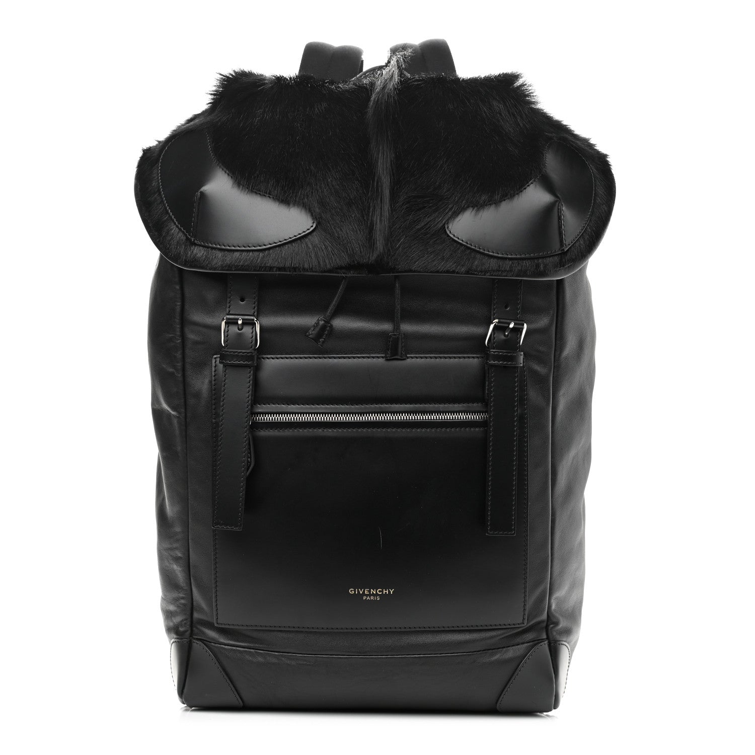 Givenchy Antelope Fur Calfskin Rider Backpack Black 1 of 11