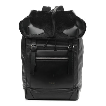 Givenchy Antelope Fur Calfskin Rider Backpack Black 1 of 11