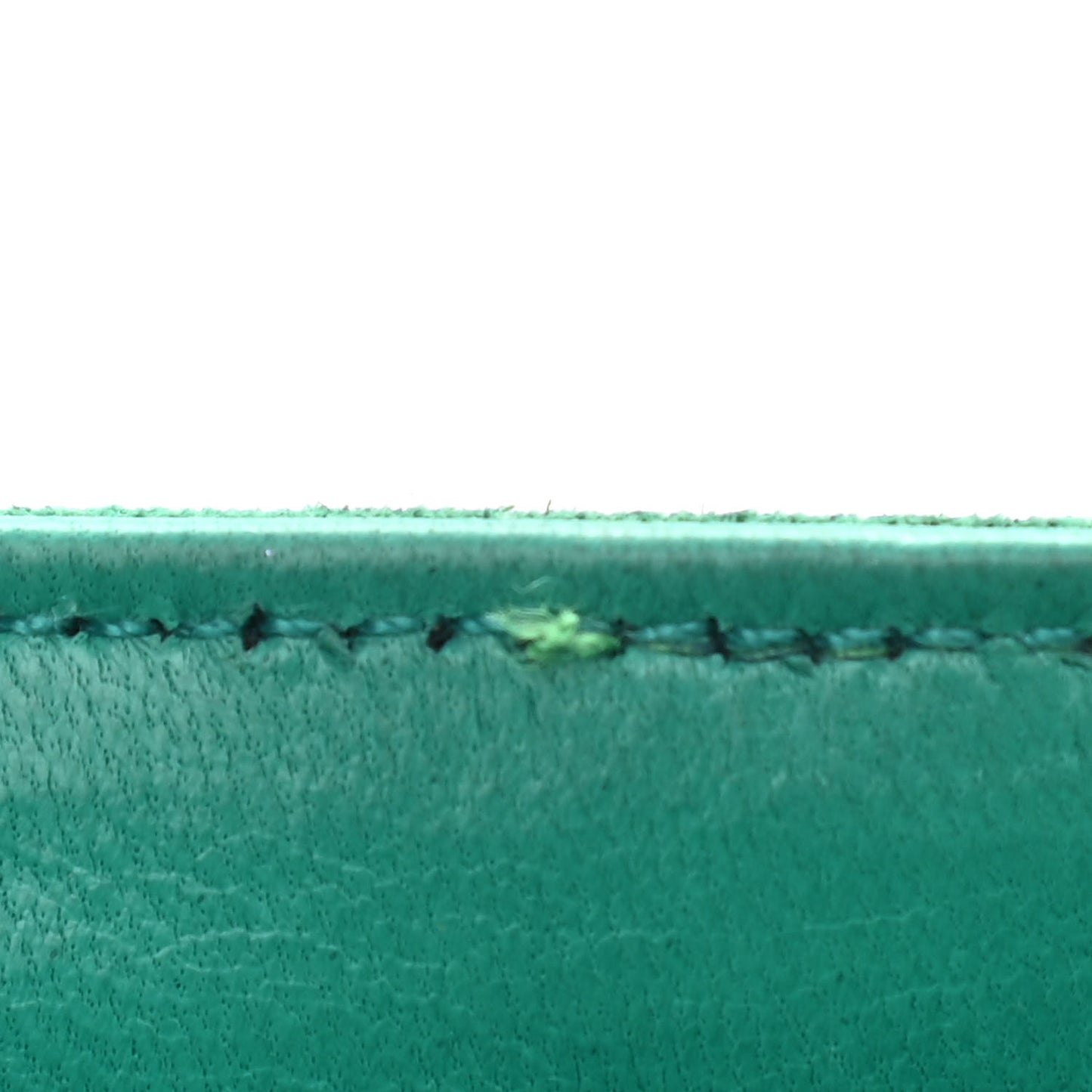 Suede Gripoix Quilted Flap Green