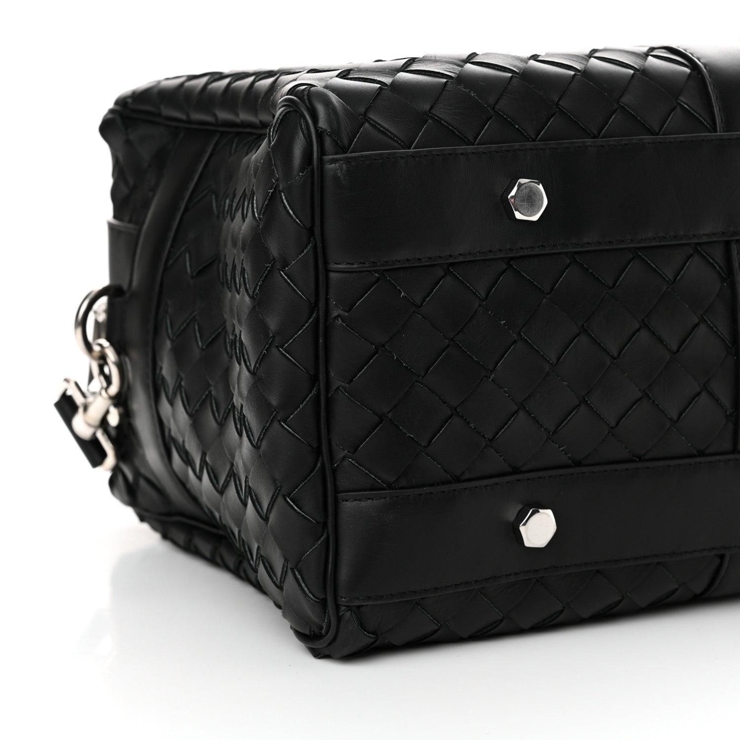 Bottega Veneta Nappa Intrecciato Gym Bag Black 7 of 11