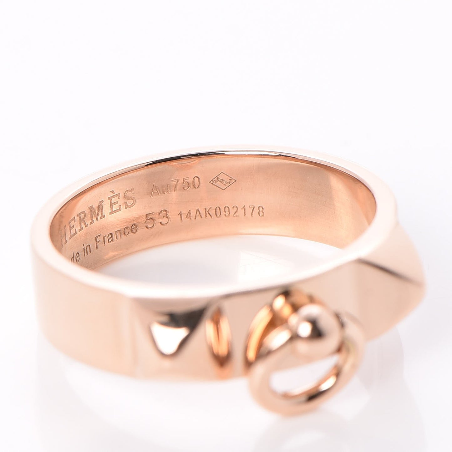 18K Rose Gold PM Collier De Chien Ring 53 6.25