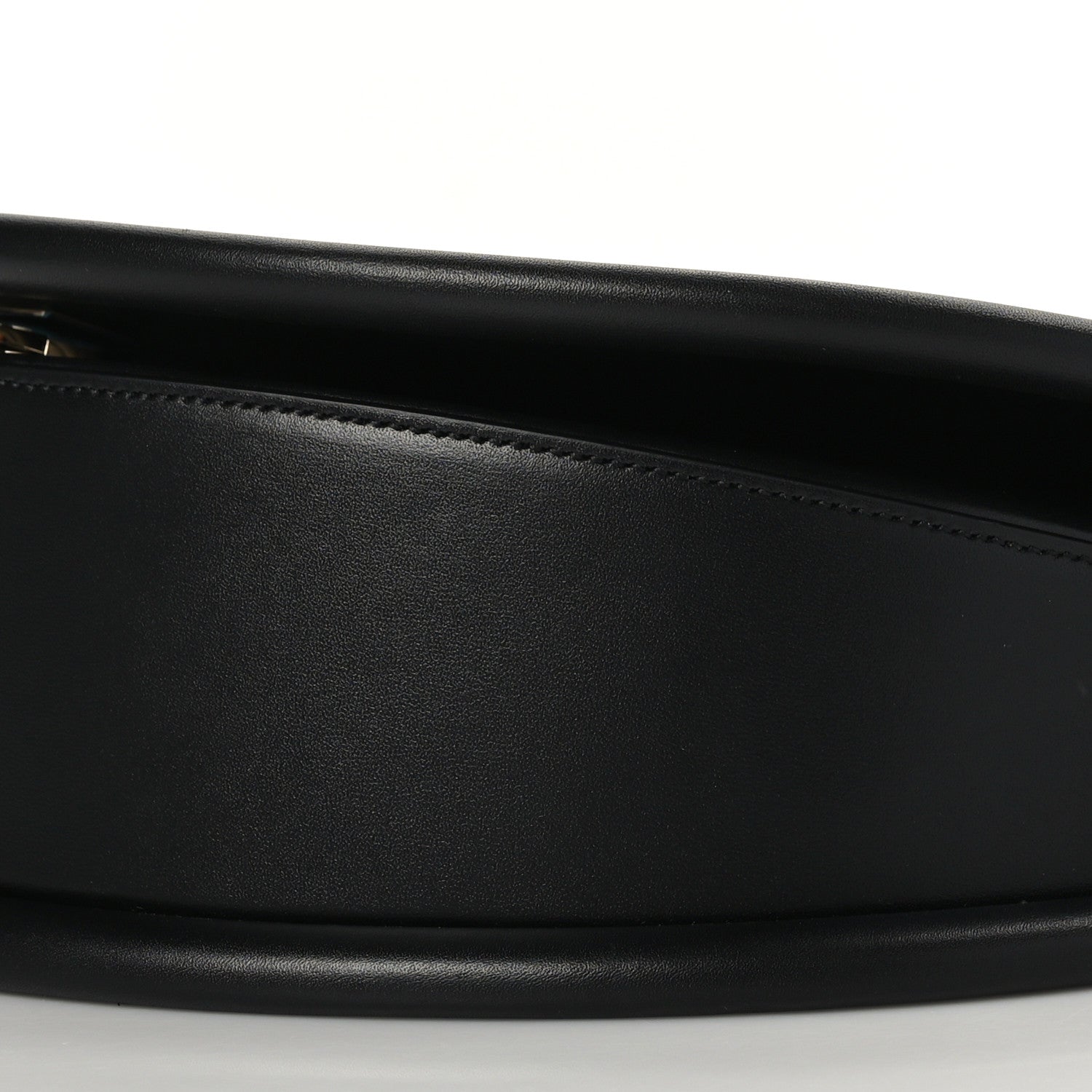 Salvatore Ferragamo Calfskin Aura Shoulder Bag Black 8 of 8