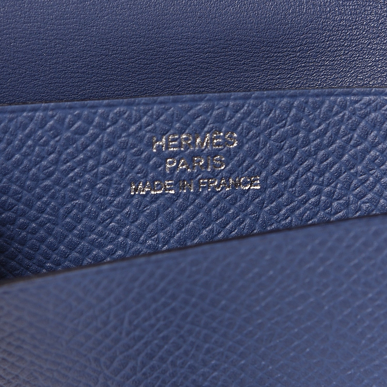 Hermes Epsom Bearn Card Holder Wallet Bleu Brighton 6 of 7