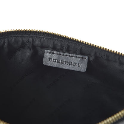 Burberry Haymarket Check Small Peyton Crossbody Clutch Bag Chocolate 8 of 10